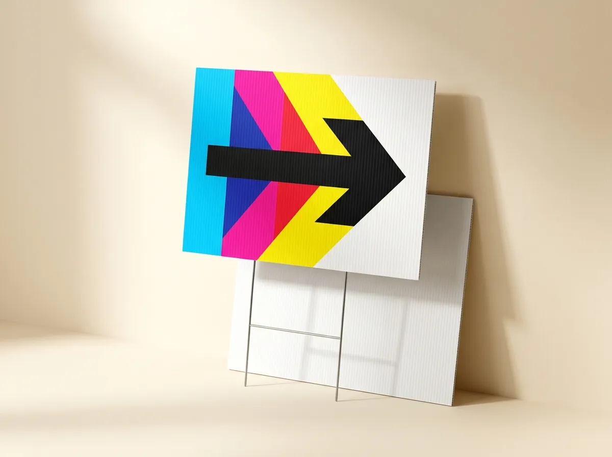 Yard & Corrugated Signs printed by Pierre’s Digital Print Center